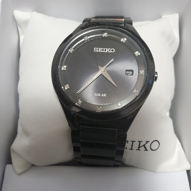 SEIKO(セイコー)の【SEIKO】ソーラー腕時計(ダイヤ）美品 メンズの時計(腕時計(アナログ))の商品写真