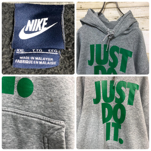 ナイキ(NIKE)☆JUST DO IT. スウェット パーカー グレー 3