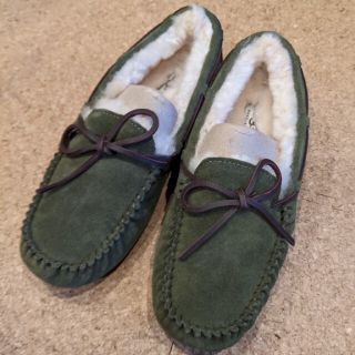 アグ(UGG)の【UGG】メンズ/モカシンOLSEN/27.0cm/カーキ(スリッポン/モカシン)