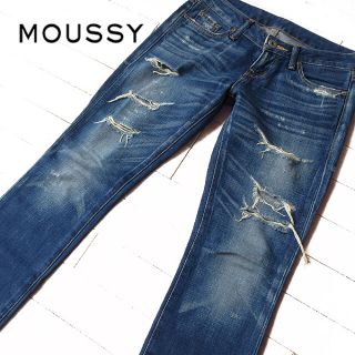 ブラックバイマウジー(BLACK by moussy)の超美品 24インチ ブラックバイマウジー moussy スキニーデニムパンツ(デニム/ジーンズ)