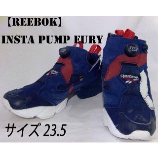 リーボック(Reebok)のREEBOK INSTA PUMP FURY OB 23.5cm 紺 白 赤(スニーカー)