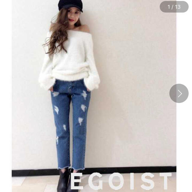 EGOIST(エゴイスト)のEGOIST オフショルニット レディースのトップス(ニット/セーター)の商品写真