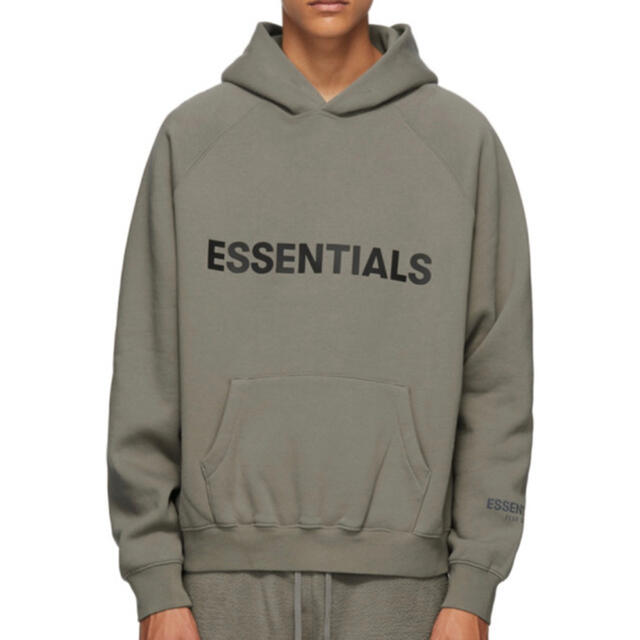 FEAR OF GOD(フィアオブゴッド)のLサイズ FEAR OF GOD ESSENTIALS パーカー チャコール メンズのトップス(パーカー)の商品写真