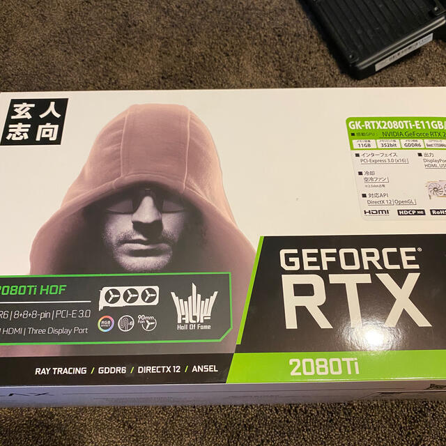 NVIDIA HOF GeForce RTX2080 Ti 11GBPCパーツ