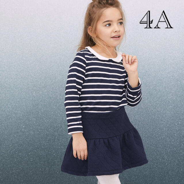 PETIT BATEAU(プチバトー)のプチバトー　20AW チュビック　キルティング　スカート キッズ/ベビー/マタニティのキッズ服女の子用(90cm~)(スカート)の商品写真