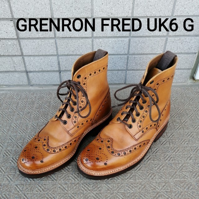 GRENRON　カントリーブーツ　FRED　UK6 G　タン