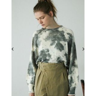 マウジー(moussy)のmoussy TIE DYE KNIT トップス(ニット/セーター)