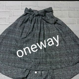 ワンウェイ(one*way)のonewayアシンメトリースカート(ロングスカート)