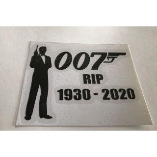 8×9cm【007】デカールステッカー！ショーン・コネリー/シール/黒-4(その他)