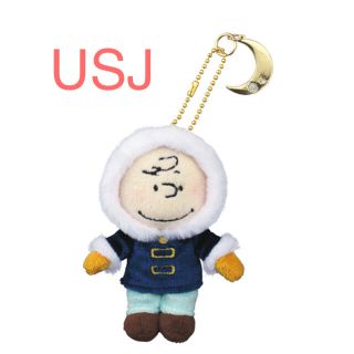 スヌーピー(SNOOPY)のUSJ  スヌーピー チャーリブラウン　マスコットキーチェーン☆クリスマス☆(キャラクターグッズ)