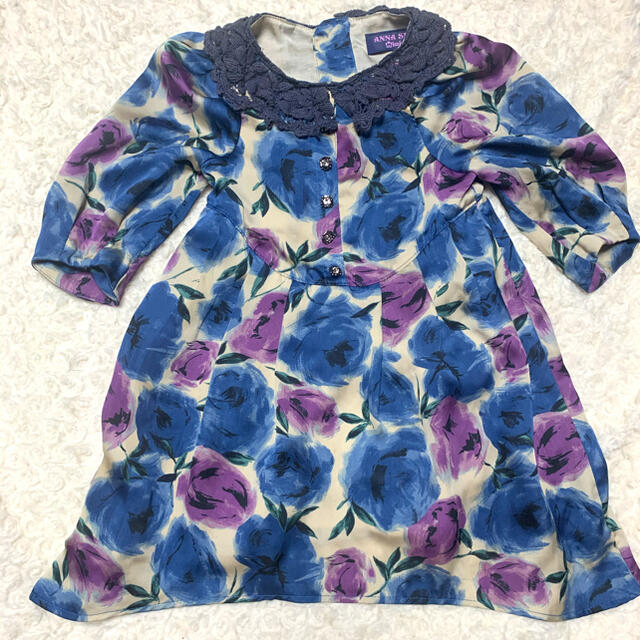 ANNA SUI mini(アナスイミニ)のアナスイmini ワンピース100 美品 キッズ/ベビー/マタニティのキッズ服女の子用(90cm~)(ワンピース)の商品写真