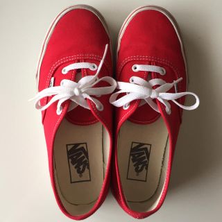 ヴァンズ(VANS)のVANS♡オーセンティック♡レッド(スニーカー)