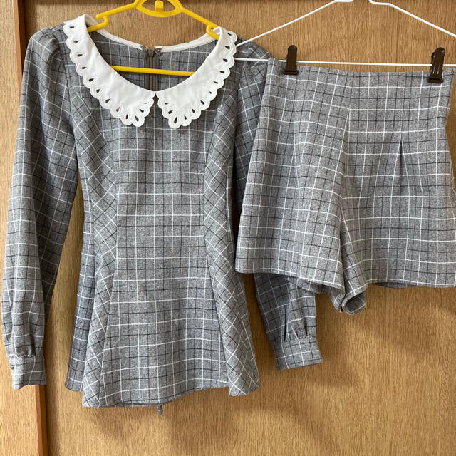 Secret Honey - シーハニ チェックグレーセットアップの通販 by my