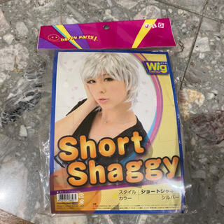 シルバーホワイト　ウィッグ　新品(ショートストレート)