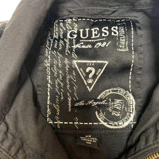 GUESS(ゲス)のGUESS ゲス トラッカージャケット ブラック M JEANS ゲスジーンズ  メンズのジャケット/アウター(ブルゾン)の商品写真