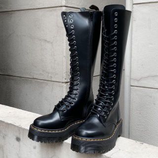 Dr.Martens - 【激レア】Dr.Martens BRITAIN UK5 黒 厚底 20ホールの
