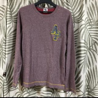 アーノルドパーマー(Arnold Palmer)の美品です！アーノルドパーマー　ロゴデザインロンT メンズL(Tシャツ/カットソー(七分/長袖))