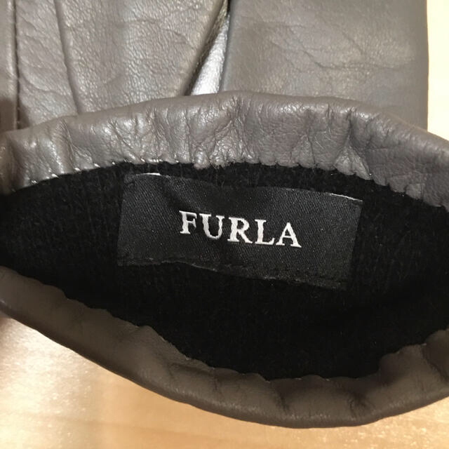 Furla(フルラ)のFURLA レザー手袋 羊革 内側カシミヤ＆ウール レディースのファッション小物(手袋)の商品写真