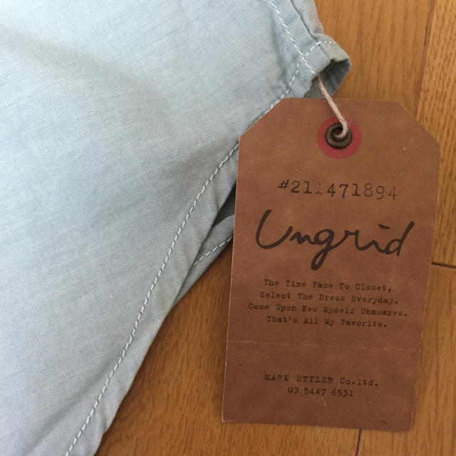 Ungrid(アングリッド)のUngrid♡シャツ  新品未使用タグ付 レディースのトップス(シャツ/ブラウス(長袖/七分))の商品写真