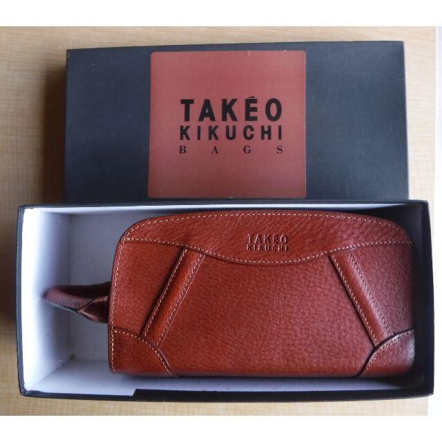 TAKEO　KIKUCHI　本革　セカンドバッグ