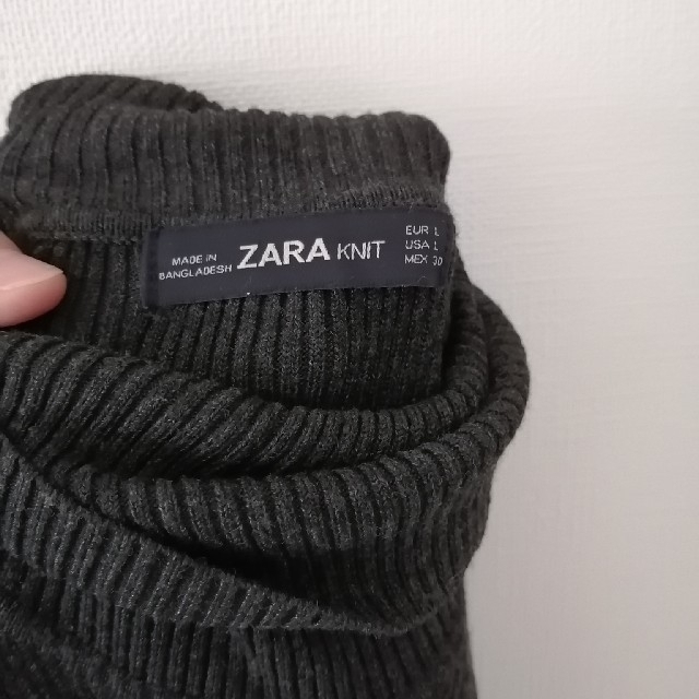 ZARA(ザラ)のZARA　ニットロングワンピース レディースのワンピース(ロングワンピース/マキシワンピース)の商品写真