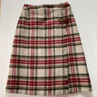 ドゥファミリー(DO!FAMILY)のドゥファミリー　暖か巻きスカート　美品(ひざ丈スカート)