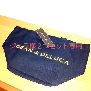 ディーンアンドデルーカ(DEAN & DELUCA)の持ちやすさ抜群のSサイズDEAN＆DELUCA トートバッグ 紺色 ゴールドロゴ(トートバッグ)