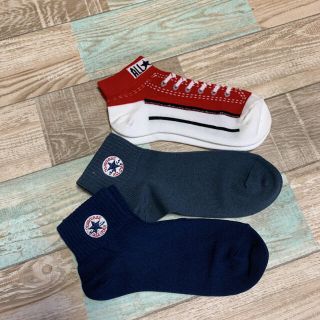 コンバース(CONVERSE)のスニーカー柄&ワンポイントデザイン　コンバース  ソックス 3足セット (ソックス)