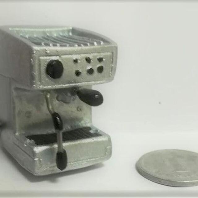 ミニチュア☆エスプレッソマシーン☆コーヒーマシーン☆銀☆金属 ミニチュア☆エスプレッソマシーン☆コーヒーマシーン☆銀☆金属