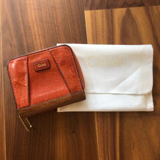 クロエ(Chloe)のクロエ　二つ折財布　オレンジ(財布)