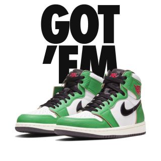 ナイキ(NIKE)のNIKE AIR JORDAN 1 LUCKY GREEN (スニーカー)