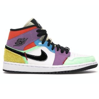 ナイキ(NIKE)の希少 AIR JORDAN 1 MID SE MULTICOLOR(スニーカー)