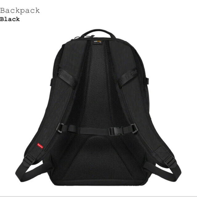 Supreme(シュプリーム)の20FW Supreme Backpack Black バックパック リュック メンズのバッグ(バッグパック/リュック)の商品写真