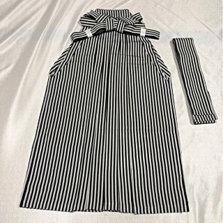 男の子　袴　帯　セット　黒×グレー　52センチ(和服/着物)