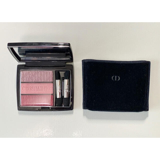 Christian Dior(クリスチャンディオール)の【数回使用・内袋付き】ディオール トリオブリックパレット853 コスメ/美容のベースメイク/化粧品(アイシャドウ)の商品写真