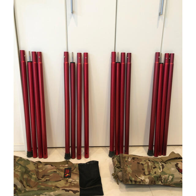 スノーピーク ウイングポール 240cm ×4本 ポールケース付-www