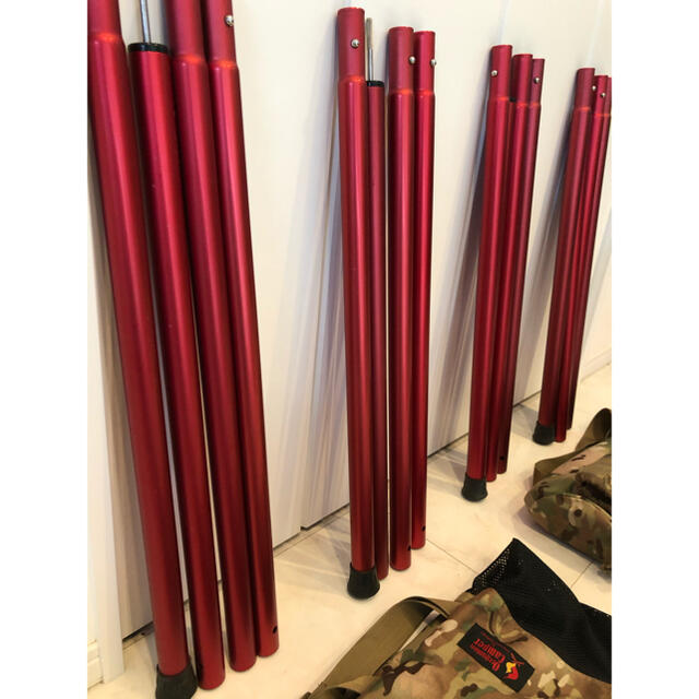 Snow Peak - スノーピーク ウイングポール 240cm ×4本 ポールケース付