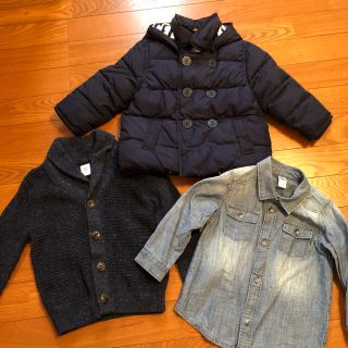 ベビーギャップ(babyGAP)のbaby GAP ベビーギャップ　秋冬物　3点セット(ジャケット/上着)