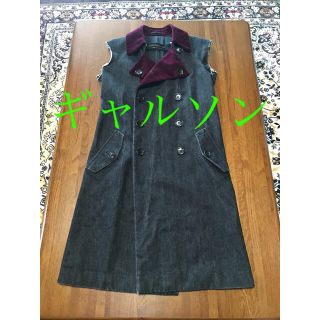 ジュンヤワタナベコムデギャルソン(JUNYA WATANABE COMME des GARCONS)のcomme des garcons トレンチ　ベロア　ジャケット　ノースリーブ　(Gジャン/デニムジャケット)