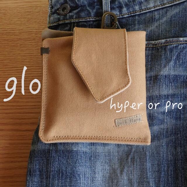 glo ケース ポーチ type6　hyper or pro 帆布　岡山産デニム メンズのファッション小物(タバコグッズ)の商品写真