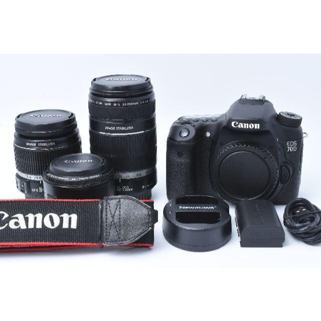 ★美品★ Canon EOS 70Dトリプルレンズセット