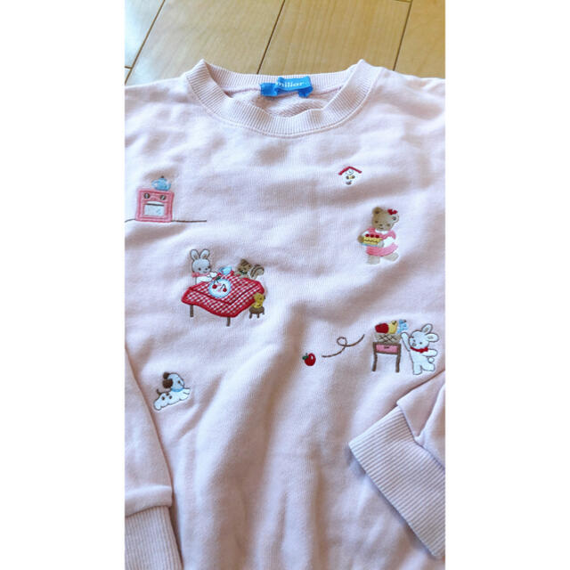 familiar(ファミリア)のファミリア・トレーナー・ピンク・110 キッズ/ベビー/マタニティのキッズ服女の子用(90cm~)(その他)の商品写真