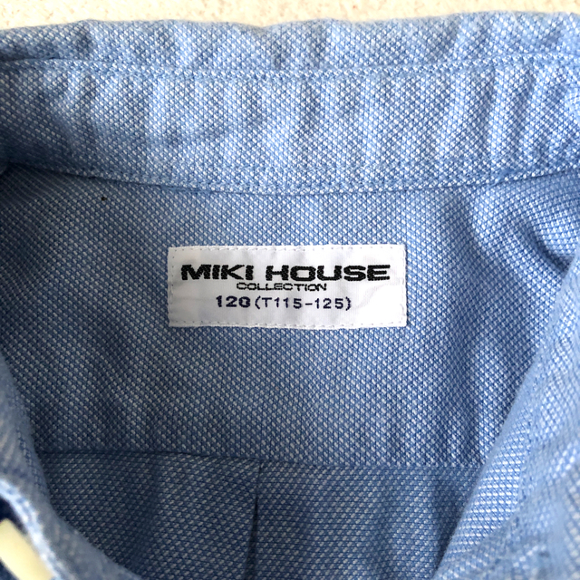 mikihouse(ミキハウス)のミキハウス　120 ボタンダウンシャツ キッズ/ベビー/マタニティのキッズ服男の子用(90cm~)(ブラウス)の商品写真