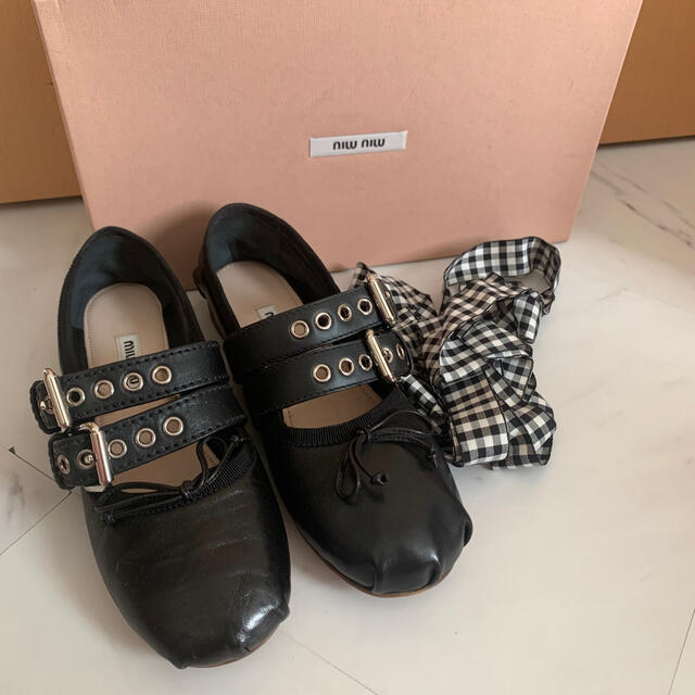 miu miu エスパドリーユシューズ バレエシューズ