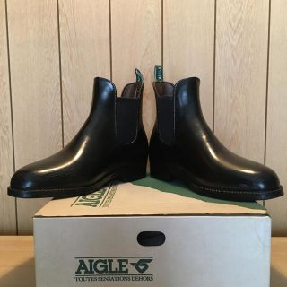 エーグル(AIGLE)のAIGLE  サイドゴア　レインブーツ　フランス製(レインブーツ/長靴)