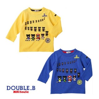 ダブルビー(DOUBLE.B)の新品　ミキハウス　ダブルB  集団行進　長袖Tシャツ　100(Tシャツ/カットソー)