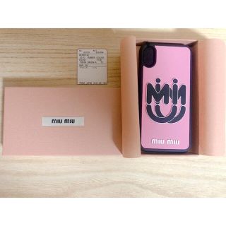 ミュウミュウ(miumiu)のmiumiu ミュウミュウ♡iPhoneカバー　本物　新品　未使用　正規品(iPhoneケース)