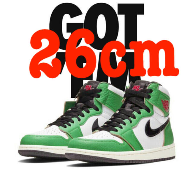 NIKE - NIKE JORDAN 1 HIGH OG LUCKY GREEN 26cmの通販 by kira's shop ...