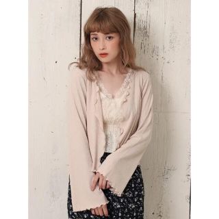 ワンアフターアナザーナイスクラップ(one after another NICE CLAUP)の【nice clap】完売品♡テレコガーデビスチェセット(カーディガン)