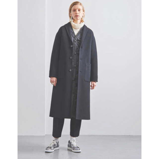 HYKE ハイク SHOP COAT ネイビー サイズ2 ユニセックス春コート